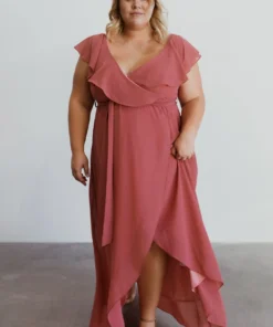 BB Custom Dresses Katya Ruffle Maxi Dress | Rosewood 26 BB Custom Dresses Katya Ruffle Maxi Dress | Rosewood