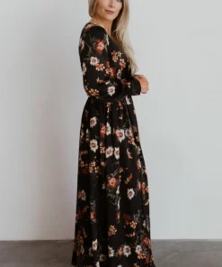 BB Custom Dresses Jenna Maxi Dress | Black Floral 9 BB Custom Dresses Jenna Maxi Dress | Black Floral