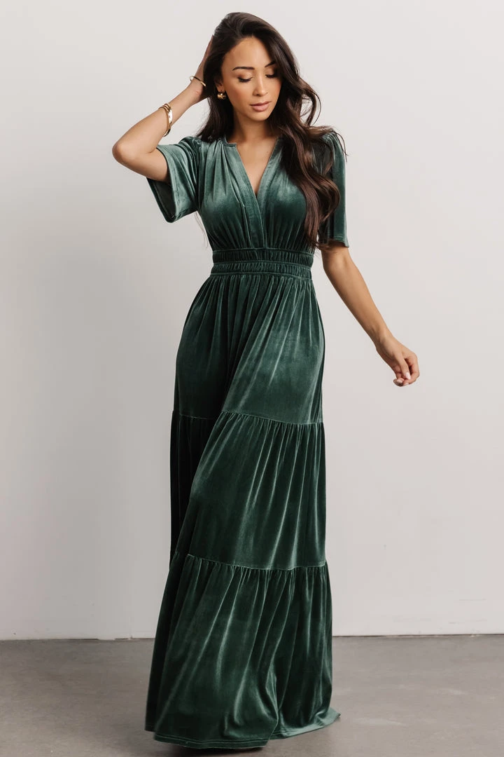 RR Artemis Velvet Maxi Dress | Deep Lagoon Dresses 3 RR Artemis Velvet Maxi Dress | Deep Lagoon Dresses