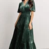 RR Artemis Velvet Maxi Dress | Deep Lagoon Dresses