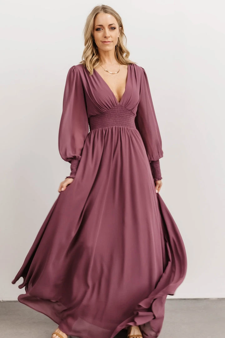 BB Custom Dresses Olivia Maxi Dress | Vintage Plum 9 BB Custom Dresses Olivia Maxi Dress | Vintage Plum