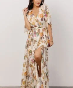 AK Corinth Maxi Dress | Jacquard Multi Floral Dresses