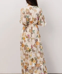 AK Corinth Maxi Dress | Jacquard Multi Floral Dresses