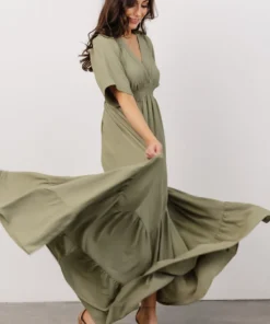 RR Delilah Maxi Dress | Dusty Olive