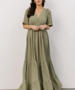 RR Delilah Maxi Dress | Dusty Olive