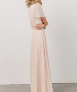 Soi Brighton Wrap Maxi Dress | Light Peach Dresses