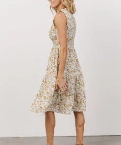HAY Annie Ruffle Midi Dress | Yellow Floral 17 HAY Annie Ruffle Midi Dress | Yellow Floral
