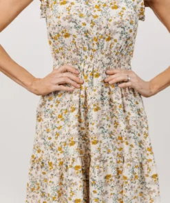 HAY Annie Ruffle Midi Dress | Yellow Floral 15 HAY Annie Ruffle Midi Dress | Yellow Floral