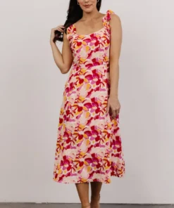 SL Salzburg Tank Midi Dress | Pink Multi Floral Dresses 11 SL Salzburg Tank Midi Dress | Pink Multi Floral Dresses