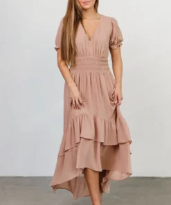 BB Custom Tuscany High-Low Dress | Nude Blush