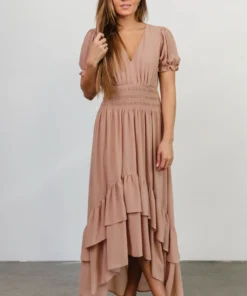 BB Custom Tuscany High-Low Dress | Nude Blush