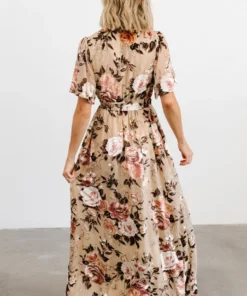 BB Custom Dresses Uma Velvet Maxi Dress | Floral Shimmer 15 BB Custom Dresses Uma Velvet Maxi Dress | Floral Shimmer