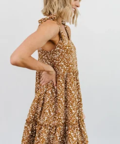 HAY Kim Mini Dress | Camel Floral Dresses