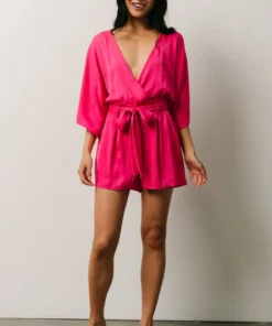 DD Vacation Joan Romper | Fuchsia 13 DD Vacation Joan Romper | Fuchsia