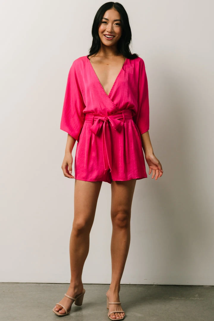 DD Vacation Joan Romper | Fuchsia 7 DD Vacation Joan Romper | Fuchsia