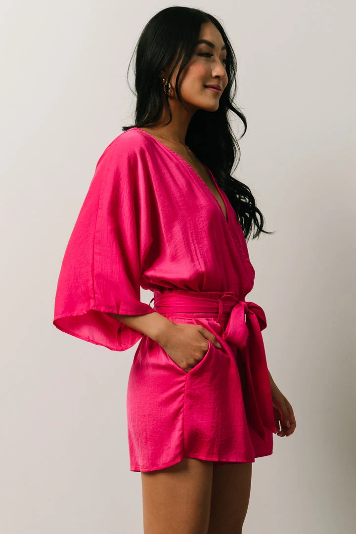 DD Vacation Joan Romper | Fuchsia 4 DD Vacation Joan Romper | Fuchsia