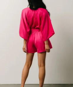 DD Vacation Joan Romper | Fuchsia 11 DD Vacation Joan Romper | Fuchsia