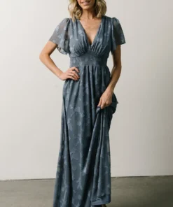 RR Dresses Evelyn Smocked Maxi Dress | Blue 19 RR Dresses Evelyn Smocked Maxi Dress | Blue