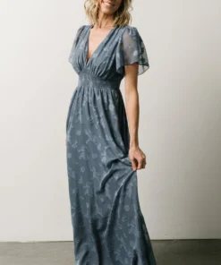 RR Dresses Evelyn Smocked Maxi Dress | Blue 20 RR Dresses Evelyn Smocked Maxi Dress | Blue