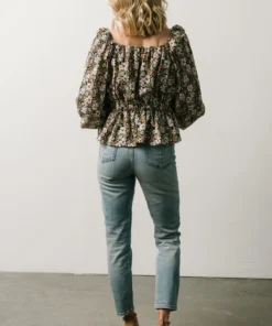 HAY Eileen Long Sleeve Peasant Top | Multi Floral 17 HAY Eileen Long Sleeve Peasant Top | Multi Floral