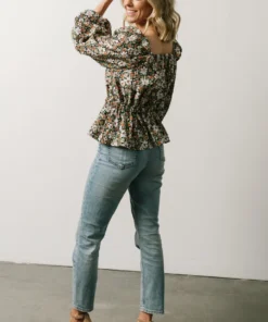 HAY Eileen Long Sleeve Peasant Top | Multi Floral 18 HAY Eileen Long Sleeve Peasant Top | Multi Floral