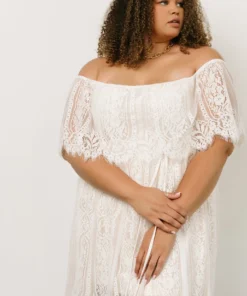 BB Custom Caroline Lace Maxi Dress | Off White