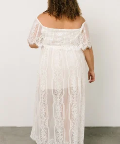 BB Custom Caroline Lace Maxi Dress | Off White