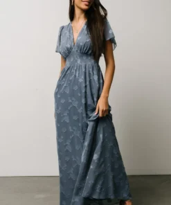 RR Dresses Evelyn Smocked Maxi Dress | Blue