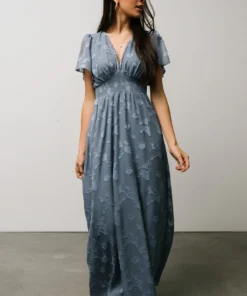 RR Dresses Evelyn Smocked Maxi Dress | Blue 27 RR Dresses Evelyn Smocked Maxi Dress | Blue