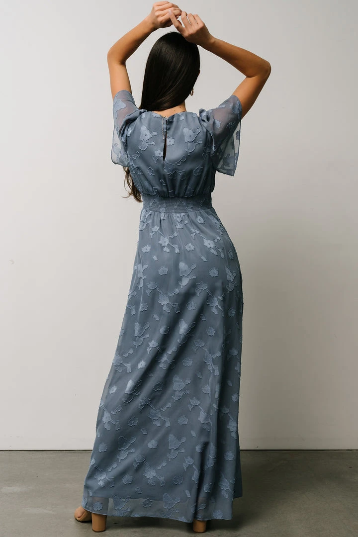 RR Dresses Evelyn Smocked Maxi Dress | Blue 16 RR Dresses Evelyn Smocked Maxi Dress | Blue