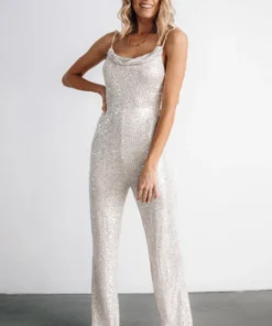 RR Bridal Willett Sequin Jumpsuit | Cream 11 RR Bridal Willett Sequin Jumpsuit | Cream