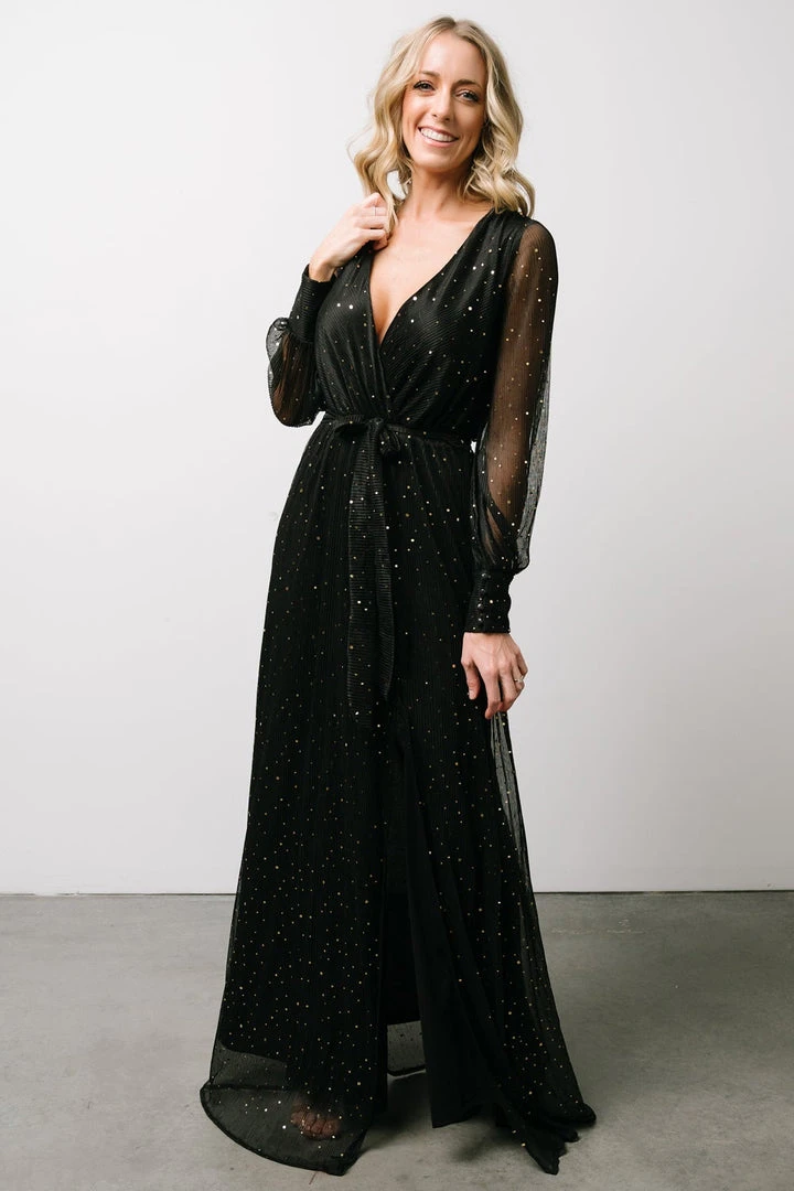 BB Custom Dresses Abigail Sparkle Gown | Black 4 BB Custom Dresses Abigail Sparkle Gown | Black