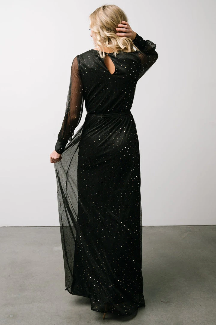 BB Custom Dresses Abigail Sparkle Gown | Black 7 BB Custom Dresses Abigail Sparkle Gown | Black