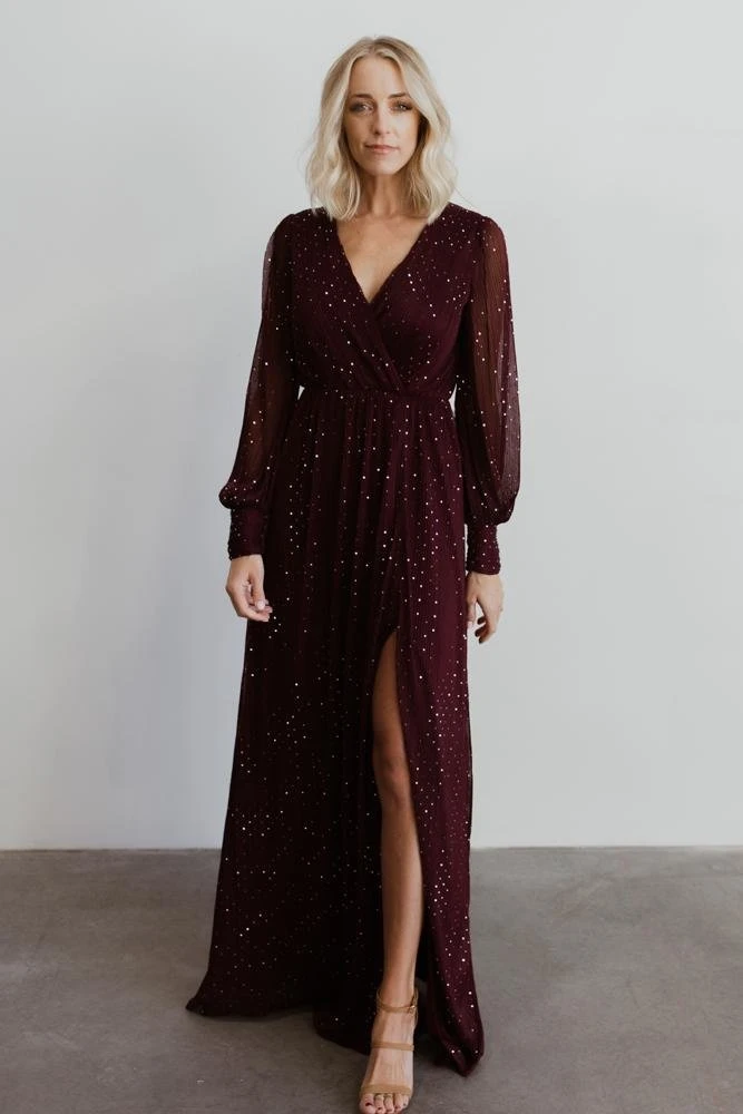 BB Custom Dresses Abigail Sparkle Gown | Mulberry 1 BB Custom Dresses Abigail Sparkle Gown | Mulberry