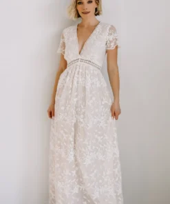 AK Ada Lace Maxi Dress | Off White Dresses