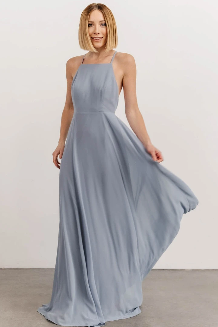 SL Adelaide Gown | Dusty Blue 10 SL Adelaide Gown | Dusty Blue