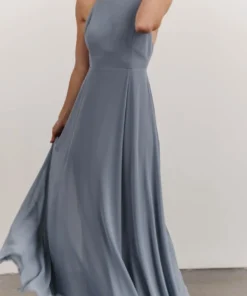 SL Adelaide Gown | Dusty Blue 21 SL Adelaide Gown | Dusty Blue