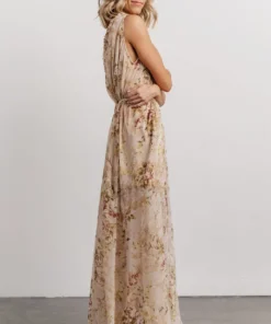 AK Adria Tank Maxi Dress | Tan Multi Floral 8 AK Adria Tank Maxi Dress | Tan Multi Floral