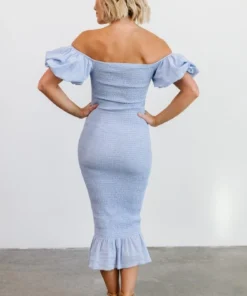 RR Dresses Alana Smocked Midi Dress | Blue