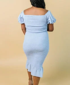 RR Dresses Alana Smocked Midi Dress | Blue