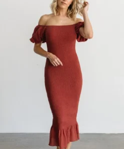 RR Alana Smocked Midi Dress | Clay Dresses 8 RR Alana Smocked Midi Dress | Clay Dresses