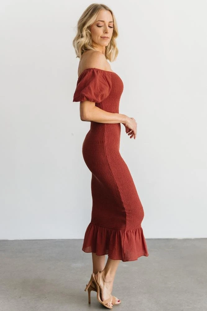 RR Alana Smocked Midi Dress | Clay Dresses 4 RR Alana Smocked Midi Dress | Clay Dresses