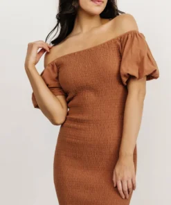 RR Alana Smocked Midi Dress | Mocha 11 RR Alana Smocked Midi Dress | Mocha