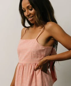 BS Dresses Alaska Open Tie Back Midi Dress | Clay