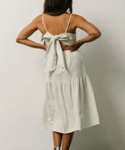 BS Dresses Alaska Open Tie Back Midi Dress | Light Green