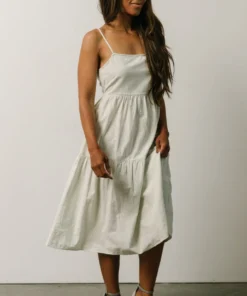 BS Dresses Alaska Open Tie Back Midi Dress | Light Green