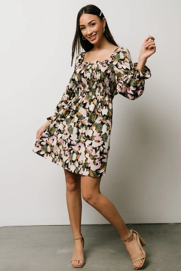 BS Dresses Alastair Smocked Mini Dress | Multi Print 4 BS Dresses Alastair Smocked Mini Dress | Multi Print
