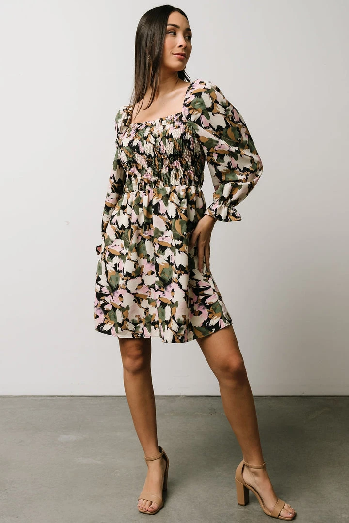 BS Dresses Alastair Smocked Mini Dress | Multi Print 1 BS Dresses Alastair Smocked Mini Dress | Multi Print