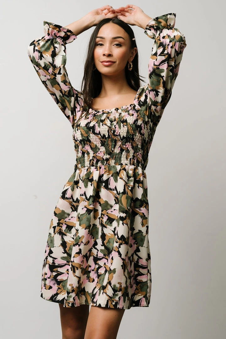 BS Dresses Alastair Smocked Mini Dress | Multi Print 2 BS Dresses Alastair Smocked Mini Dress | Multi Print