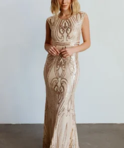 RR Alessia Sequin Gown | Champagne Dresses 11 RR Alessia Sequin Gown | Champagne Dresses